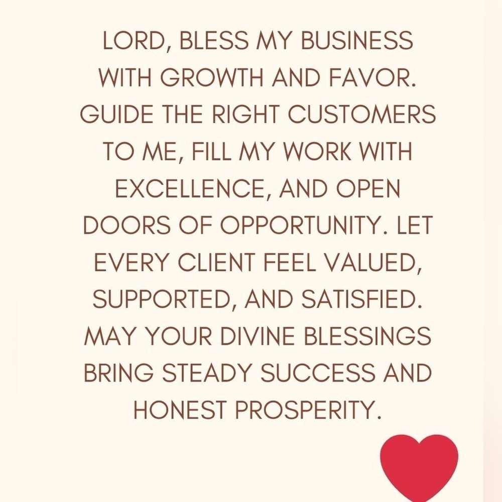 I surrender my life and my business in my Heavenly Father’s capable hands 🙏🏻❤️